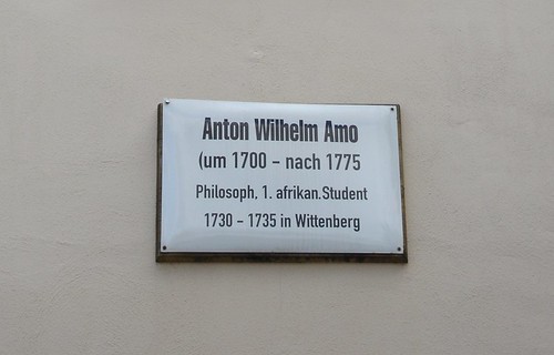 Gedenktafel an Anton Wilhelm Amo. Foto: Gertrud K.