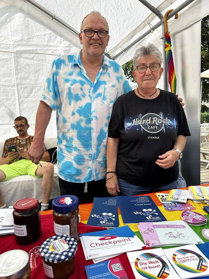 Aidshilfe Ludwigshafen am Infostand 