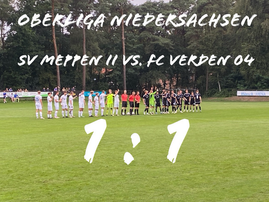 SV Meppen gegen FC Verden 04 1:1