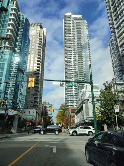 high rise towers in the city center