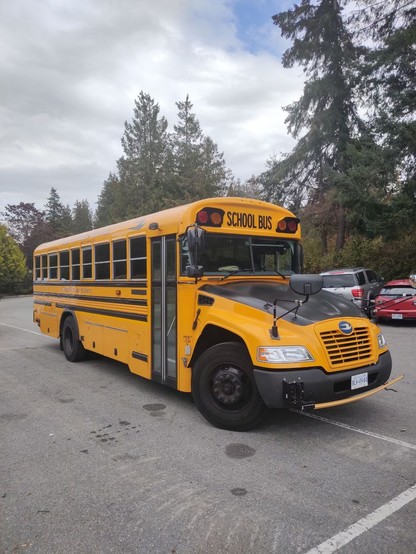 a yellow school bus at the ubc